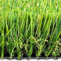 Close-up of Epic Max Permeable American-made artificial grass, showcasing detailed green blades.