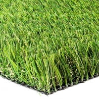 Angled view of Epic XL Permeable synthetic turf, American-made, highlighting vibrant blades