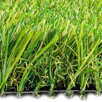 Close-up of Epic XL permeable turf by AST, highlighting detailed green blades.