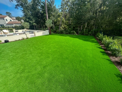 Synthetic Turf Backyard installation by AST