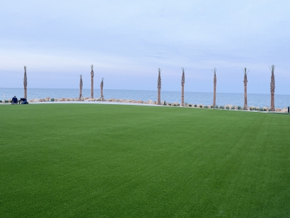 AmeriPlay. Embassy Suites courtyard. St. Augustine, FL. artificial turf installation